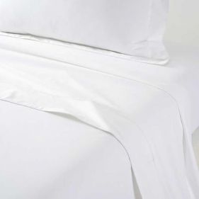 FLANDRE BLANC FLAT SHEET 270CMX295CM - شرشف FLANDRE  ابيض اللون مسطح 