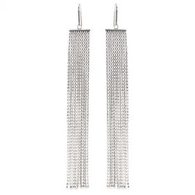 EARRINGS-TRANSPARENT-SILVER-أقراط