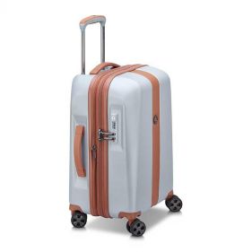 DELSEY PROMENADE HARD 2.0 4DW EXP TROL 55CM SILVER - ديلسي حقيبه بعجلات