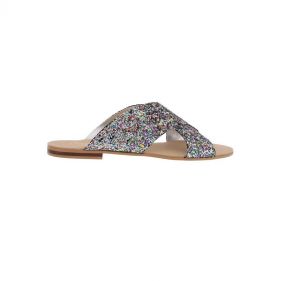 ROUGH GLITTER SANDAL  - صندل لامع 