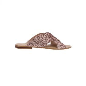 ROUGH GLITTER SANDAL  - صندل لامع 