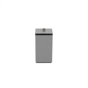 POSEIDON COTTON PAD HOLDER 6X6X12 LIGHT GREY - حامل قطع القطن بوسيدون بحجم 6 × 6 × 12 سم لون رمادي فاتح