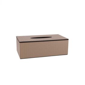 RECTANGULAR TISSUE BOX 24X12X H 7.5 TAUPE - علبة مناديل مستطيلة بحجم 24 × 12 × ارتفاع 7.5 سم لون الرمادي الفاتح