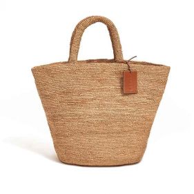 SUMMER BAG:TAN NATURAL - حقيبة