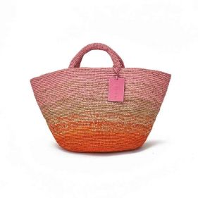 PANIER BAG:TAN PINK - حقيبة