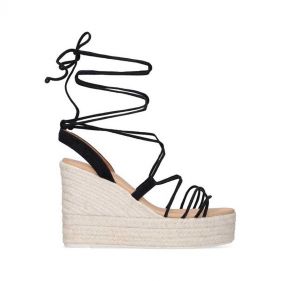 LACE-UP WEDGE ESPADRILLES - حذاء