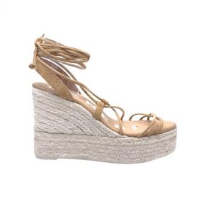 LACE-UP WEDGE ESPADRILLES - حذاء