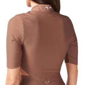 RIBBED QTR ZIP TO - تي شيرت