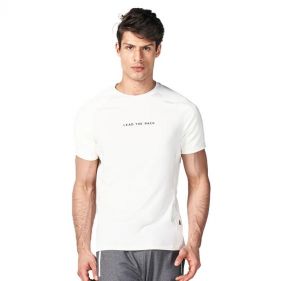 STATEMENT RIBBED TEE  - تي شيرتات  كم قصير
