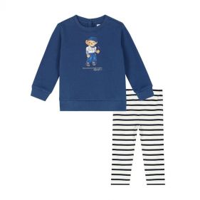 BABY GIRL PULLOVER+SWEATPANTS - طقم لطفلة صغيرة