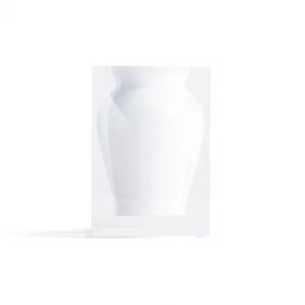HENRY BUD VASE HAMPTONS WHITE 4x4x5.4 - مزهرية هنري صغيرة باللون الأبيض، 4 × 4 × 5.4
