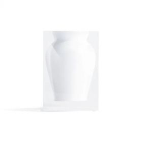 HENRY BUD VASE HAMPTONS WHITE 4x4x5.4 - مزهرية هنري صغيرة باللون الأبيض، 4 × 4 × 5.4