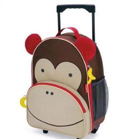 Sh Zoo Kids Rolling Luggage Monkey - حقائب