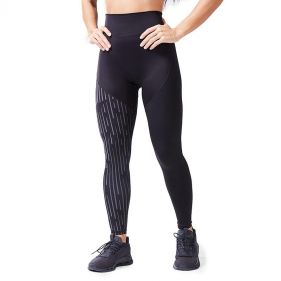 CODE ASYMMETRIC EMBOSSED LEGGINGS - بنطلون ضيق