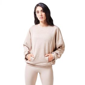 CODE RIBBED SWEATSHIRT - بلوزة قطنية رياضية