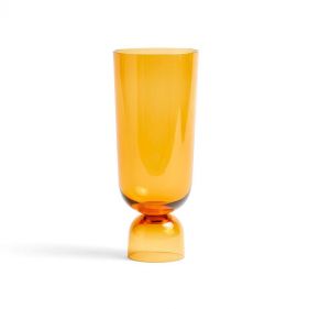 BOTTOMS UP VASE-LARGE-AMBER  - مزهرية