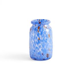 SPLASH VASE ROLL NECK-MEDIUM-BLUE  - مزهرية