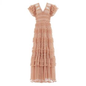 VIVIAN V-NECK GOWN - فستان فيفيان بياقة على شكل V