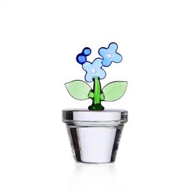 PAPERWEIGHT/PLACEHOLDER BLUE FLOWER  - ثقل ورقي/ بتصميم الزهرة باللون الأزرق 