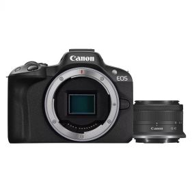 CANON DSLR EOS R50 BK+RF-S18-45 S - كاميرا رقمية 