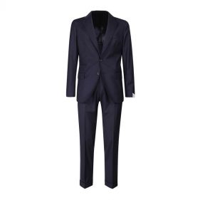 SINGLE BREASTED SUIT PANT PENCES - بدلة