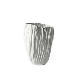 ADELAIDE IV VASE S D17 H24.5 BONE CHINA WHITE - مزهرية