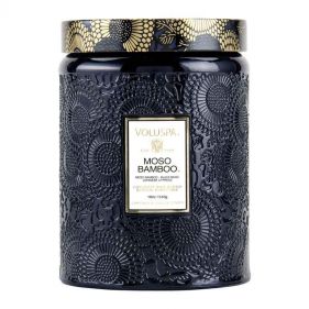 MOSO BAMBOO LARGE JAR 18 OZ- شمعة