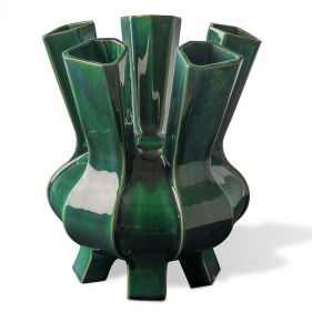 VASE PUYI GREEN - مزهرية