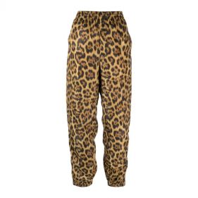 LEOPARD TRACK PANT - بنطلونات