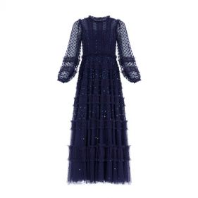 DOT SHIMMER ANKLE GOWN - ثوب