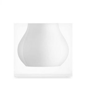 MOSCO BUD VASE IN HAMPTONS WHITE 4.9x4.9x4  - مزهرية