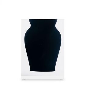 HENRY BUD VASE IN SOHO BLACK 4x4x5.4  - مزهرية