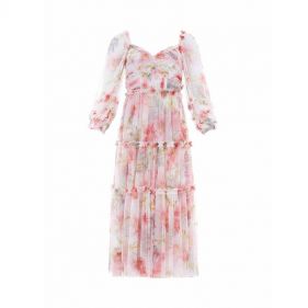 HUMMINGBIRD IRIS BLOOM BALLERINA DRESS - ثوب
