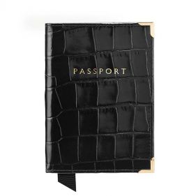 PLAIN PASSPORT COVER - إكسسوارات