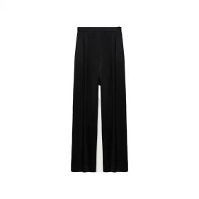 WOOL JERSEY WIDE TROUSERS  - بنطلون