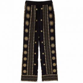 SUN EMBROIDERED PANTS - سروال