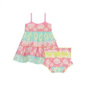 BABY GIRL DRESS+BLOOMER SET - طقم اطفال