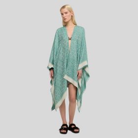 CAPE CASHMERE SILK COTTON JACQUARD - لباس علوي