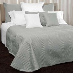 LETIZIA QUILTED COVERLET SILVER MOON 290 X 270 - أغطية لحافات