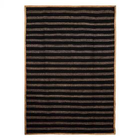 RUG JUTE-CHINDI BLACK/NATURAL 160 X 230 - بساط