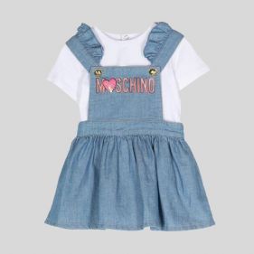 BABY GIRL T-SHIRT+SALOPETTE - طقم اطفال