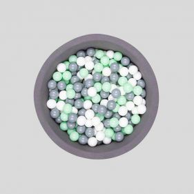 Grey Ball Pit - Green Grey White Balls - لعبه اطفال