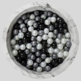 Marble Ball Pit - Silver Black Pearl Balls - لعبه اطفال