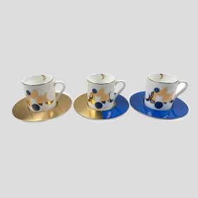 ESPRESSO CUP & SAUCER MOON SET OF 6 - أكواب