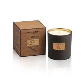 SCENTED CANDLE WOODEN MIST 210GR : ATELIER REBUL - مرطب الجو