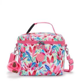 LUNCHBAG W SHOULDERSTRAP FLAMINGO LEAVES - شنطة ظهر
