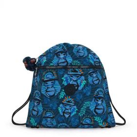 MEDIUM BACKPACK BLUE MONKEY FUN - شنطة ظهر