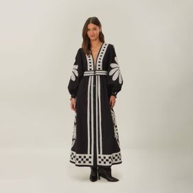 OFF SHOULDER MAXI DRESS - فستان
