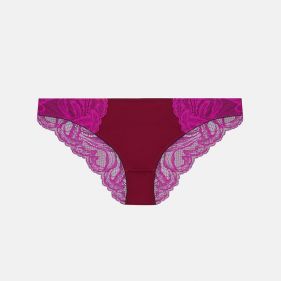 MICROFIBRE AND LACE KNICKER - سروال داخلي