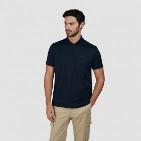 KNITTED POLO SHIRT - بولو كم قصير